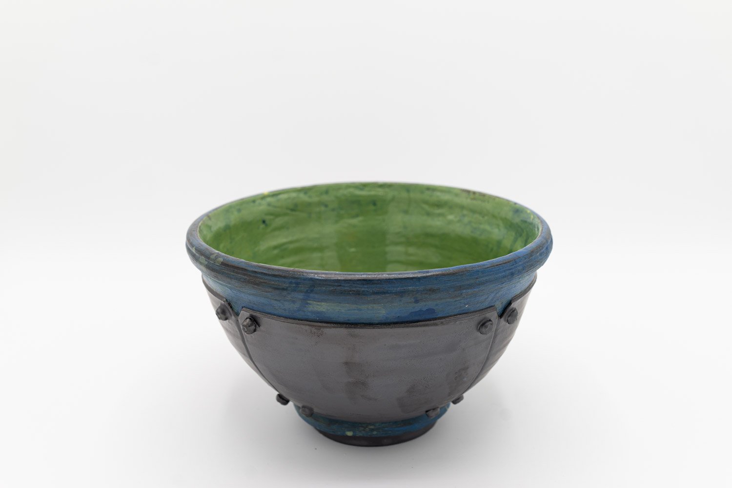 Large Metal-Plated Bowl